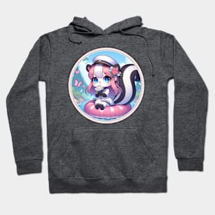 Cute Skunk Sailor Girl Hoodie